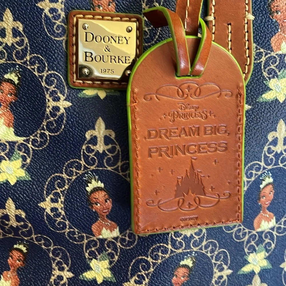 Dooney & Bourke Blue and Brown Crossbody Bag - Picture 4 of 6